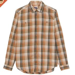 Patagonia Men’s Multi-Color Button Down Plaid Flannel Cotton Size M